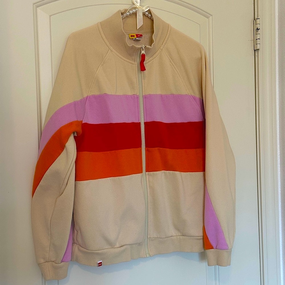 Colorful LEGO Striped Zip-Up Jacket
